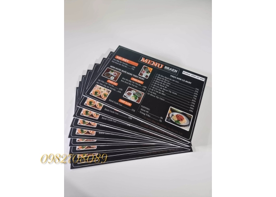 MENU BỒI FOMEX