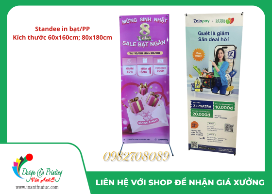 STANDEE CHÂN CHỮ X 