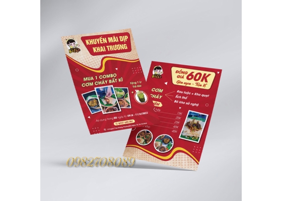 Tờ rơi A4 in số lượng ít 