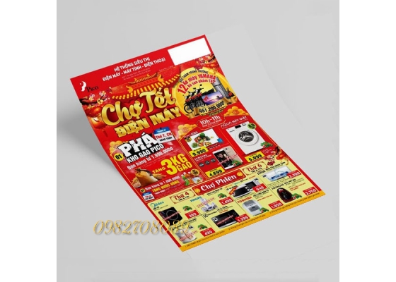 Tờ rơi A4 in số lượng ít 