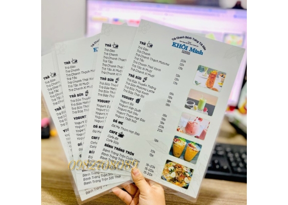 MENU ÉP PLASTIC