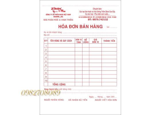 IN HÓA ĐƠN BÁN LẺ 