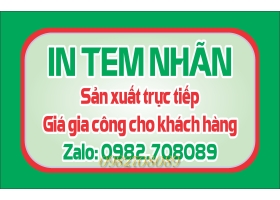 In tem nhãn gia công