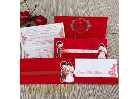 MẪU THIỆP CƯỚI 2008 đỏ nhung